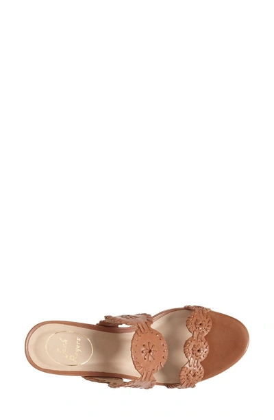 Shop Jack Rogers 'leigh' Wedge Sandal In Cognac