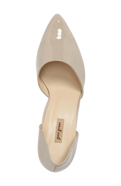 Shop Paul Green 'julia' D'orsay Pump In Taupe Patent