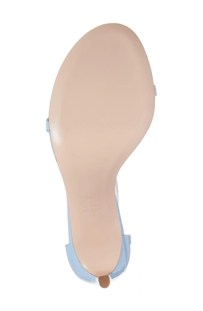 Shop Stuart Weitzman Nudistsong Ankle Strap Sandal In Azure Aniline