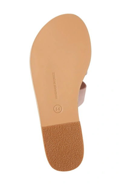 Shop Ancient Greek Sandals Apteros Slide Sandal In Nubuck Pink