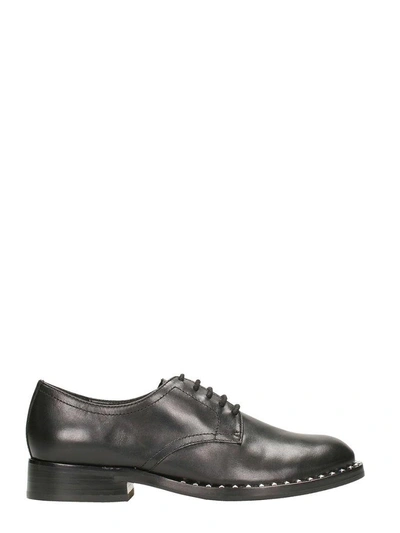 Shop Ash Black Leather Wilco Lace-up Brogues