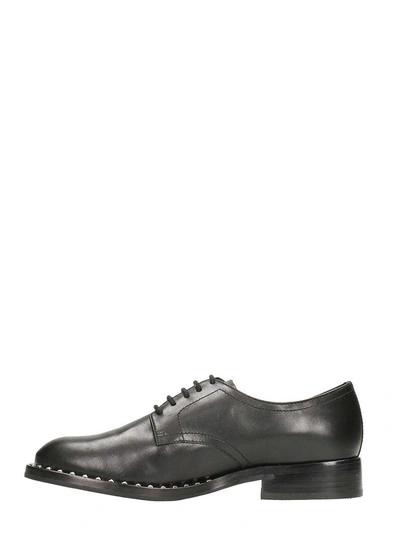Shop Ash Black Leather Wilco Lace-up Brogues