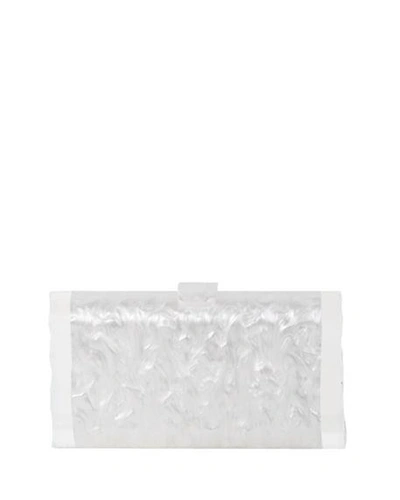 Shop Edie Parker Lara Confetti Clutch Bag In White