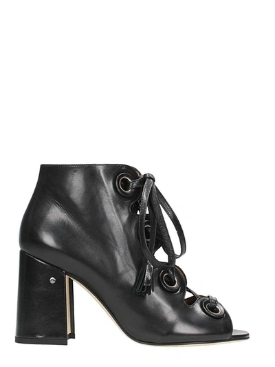 Shop Laurence Dacade Patsy Black Leather Sandals