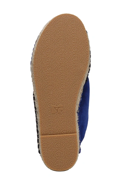Shop Diane Von Furstenberg Millie Woven Cross Strap Slide Sandal In Blue Multi