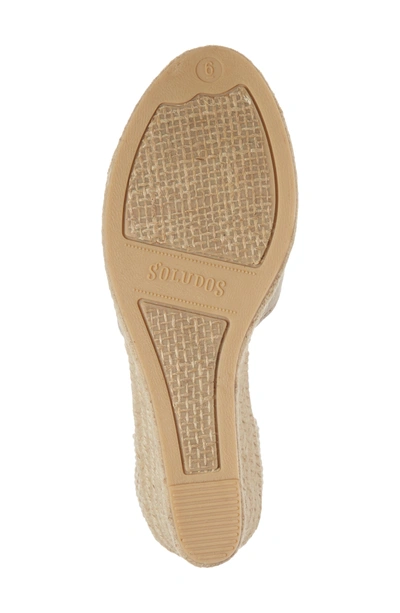 Shop Soludos Espadrille Wedge Sandal In Light Gray