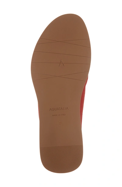 Shop Aquatalia Abbey Slide Sandal In Red