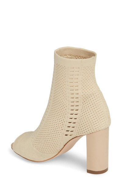 Shop Matisse Can't Stop Open Toe Sock Bootie In Natural Stretch