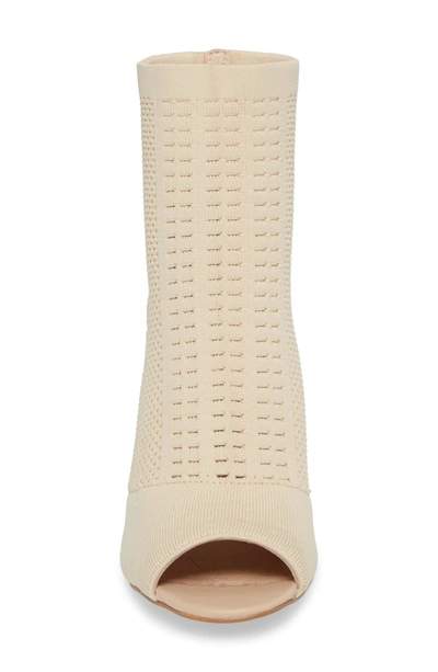 Shop Matisse Can't Stop Open Toe Sock Bootie In Natural Stretch