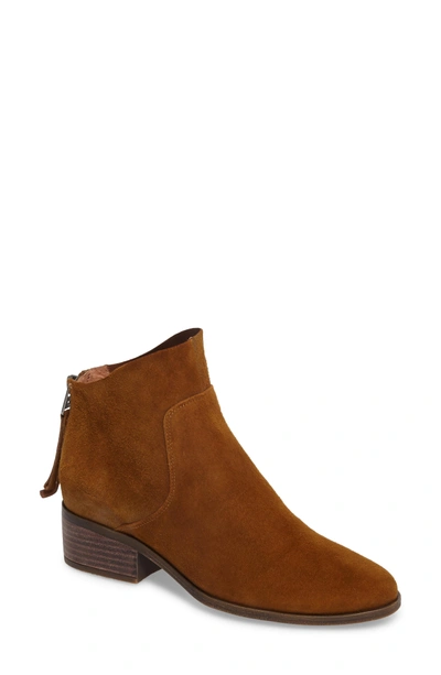 Shop Lucky Brand Lahela Bootie In Tapenade Leather