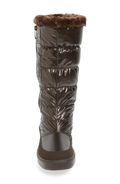 Shop Pajar 'alexandra' Waterproof Boot In Brown Fabric