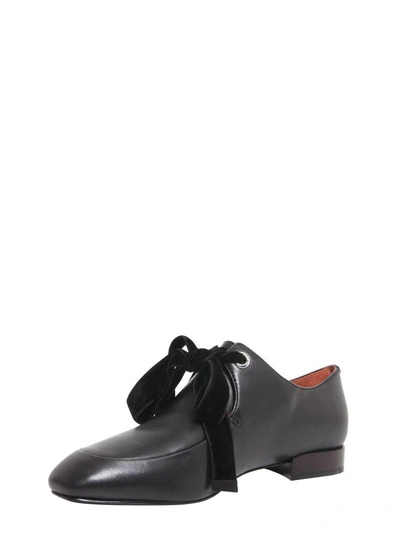 Shop 3.1 Phillip Lim / フィリップ リム Lace Up Shoes With Sqaure Cap Toe In Nero