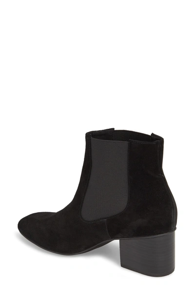 Shop Grey City Tucker Chelsea Bootie In Black Leather