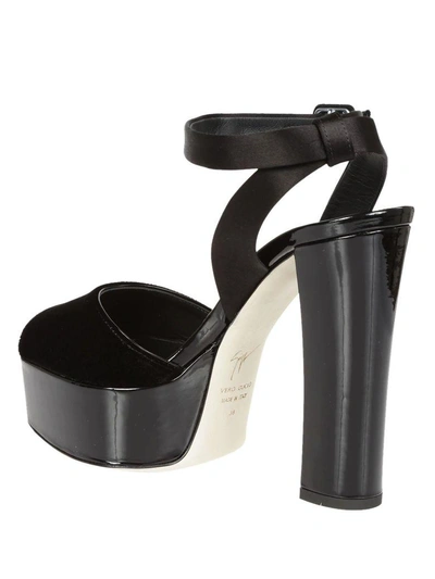 Shop Giuseppe Zanotti Betty Platform Sandals In Nero