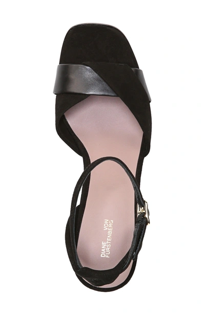 Shop Diane Von Furstenberg Fiona Sandal In Black