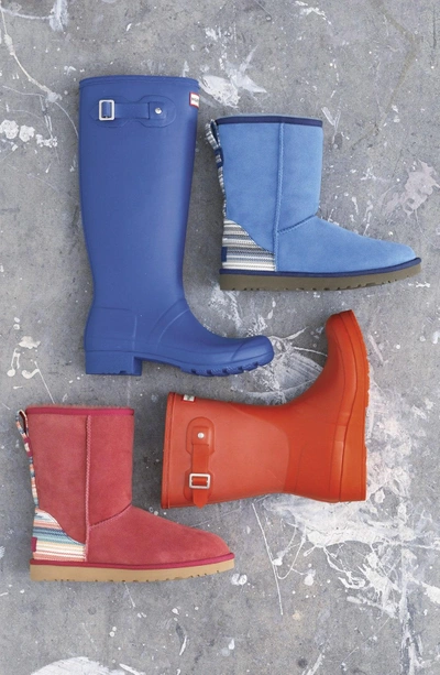 Shop Hunter 'tour' Packable Rain Boot In Forget Me Not