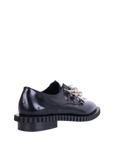 Shop Coliac Cake Leather Shoes In Nero