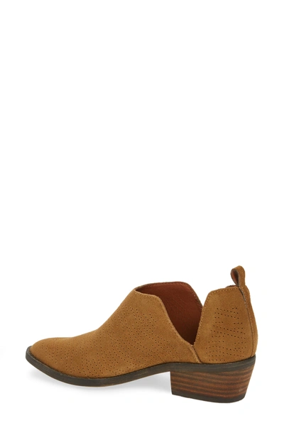 Shop Lucky Brand Fayth Bootie In Tapenade Suede