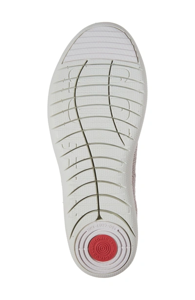 Shop Fitflop Uberknit(tm) Slip-on Ballerina Sneaker In Stone Fabric