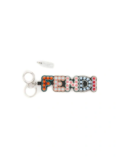 Shop Fendi Logo Charm With Usb In Nero+mlc+pallnero