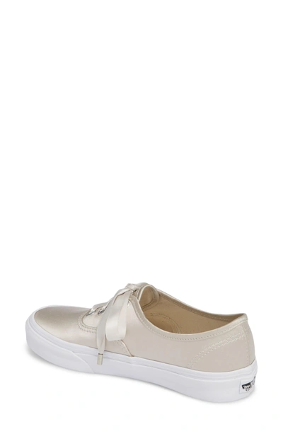 Shop Vans 'authentic' Sneaker In Light Silver/ True White