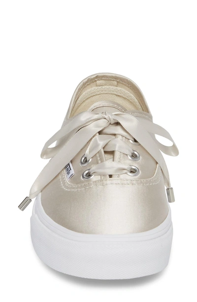 Shop Vans 'authentic' Sneaker In Light Silver/ True White