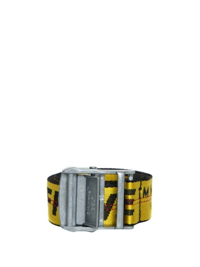 Shop Off-white Industrial Belt In Giallo