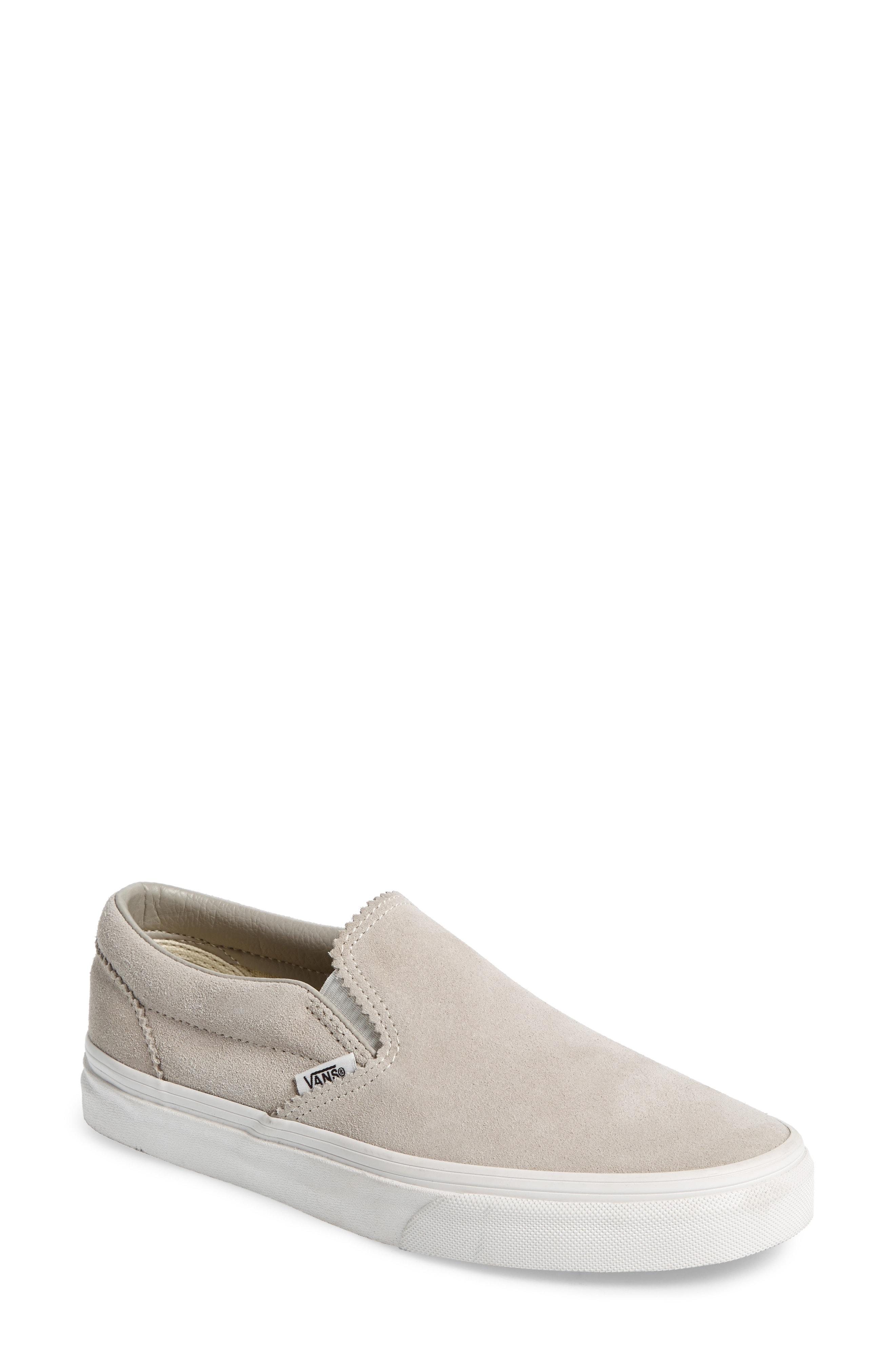 birch true white vans slip on