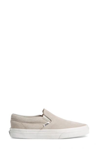 Shop Vans Classic Slip-on Sneaker In Silver Lining/ Blanc De Blanc