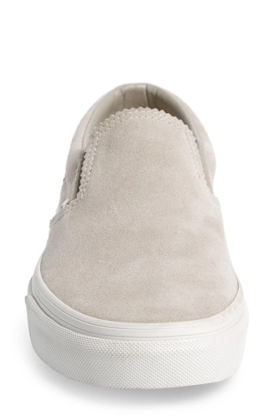 Shop Vans Classic Slip-on Sneaker In Silver Lining/ Blanc De Blanc