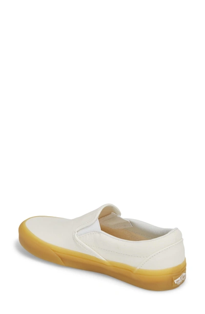 Shop Vans Classic Slip-on Sneaker In Marshmallow/ Gum