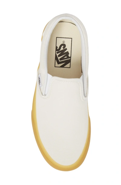 Shop Vans Classic Slip-on Sneaker In Marshmallow/ Gum