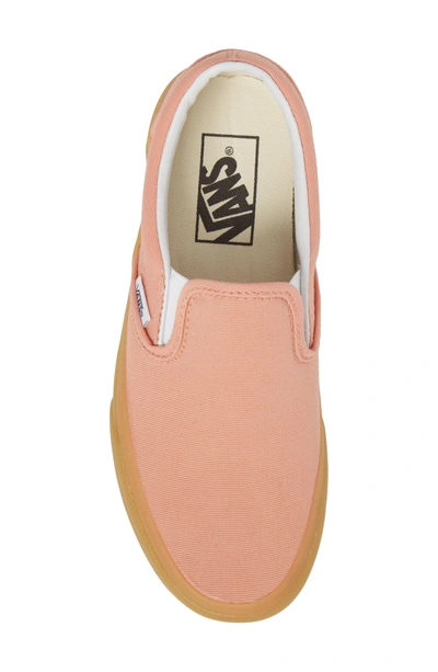 Shop Vans Classic Slip-on Sneaker In Muted Clay/ Gum