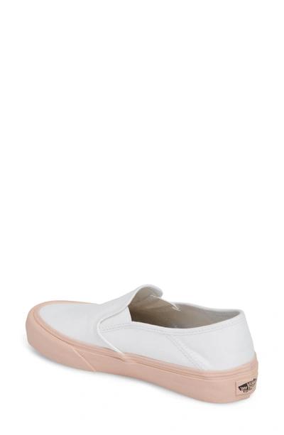 Shop Vans Classic Slip-on Sneaker In Evening Sand/ White