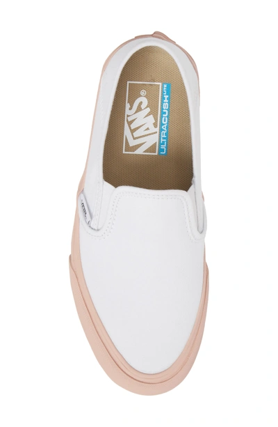 Shop Vans Classic Slip-on Sneaker In Evening Sand/ White