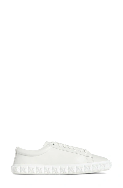 Shop Stuart Weitzman Coverstory Sneaker In Off White Nubo