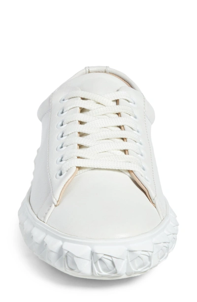 Shop Stuart Weitzman Coverstory Sneaker In Off White Nubo