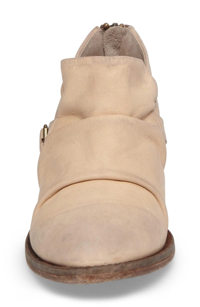 Shop Matisse Wills Ruched Bootie In Ivory Leather