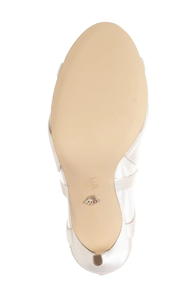Shop Nina Cherie Illusion Sandal In Ivory Satin