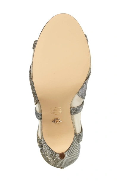 Shop Nina Cherie Illusion Sandal In Steel/ Silver