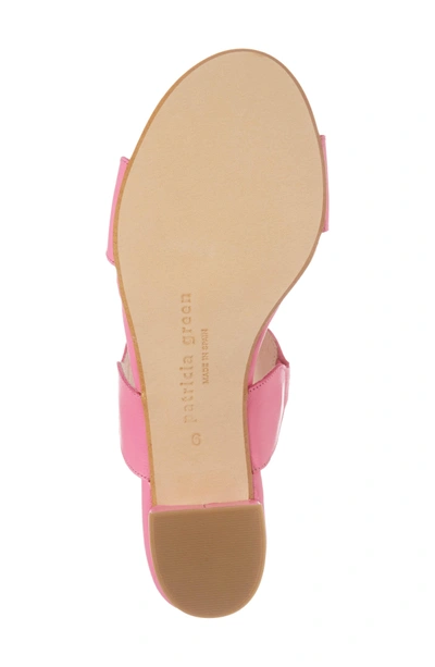 Shop Patricia Green Palm Beach Slide Sandal In Fuchsia Leather