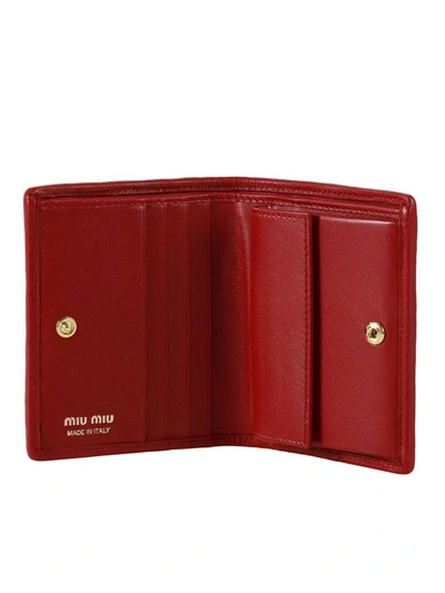 Shop Miu Miu Wallet Wallet Women  In Red