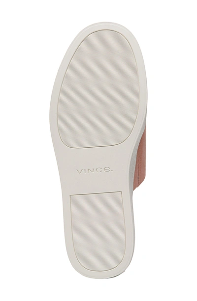 Shop Vince Walford Flatform Slide In Blush Suede