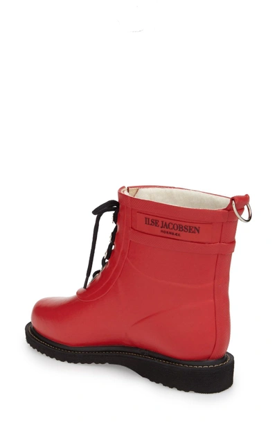 Shop Ilse Jacobsen 'rub' Boot In Deep Red