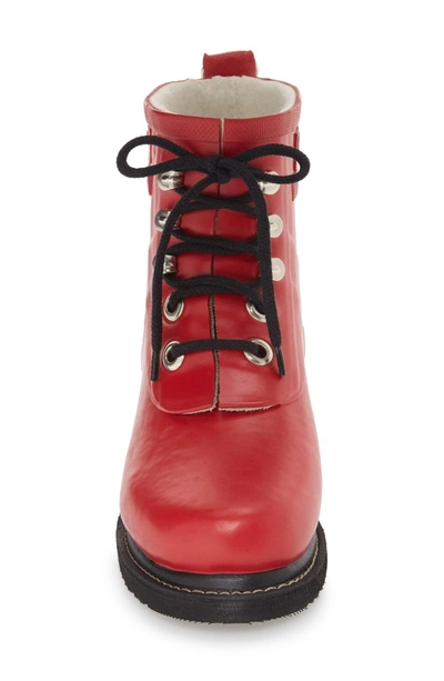 Ilse Jacobsen 'rub' Boot In Deep Red