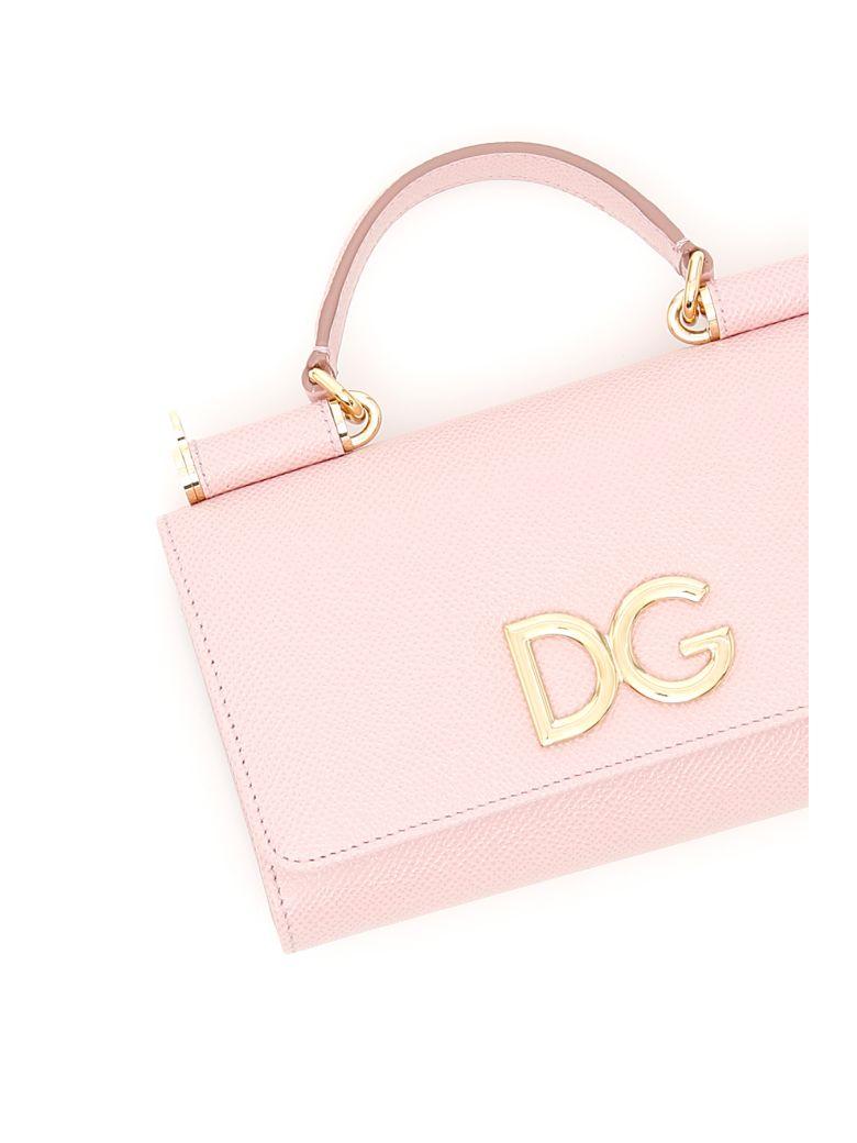 Dolce & Gabbana Dauphine Print Phone Bag In Rosa Carne 2rosa | ModeSens