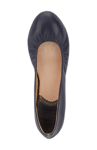 Shop G.h. Bass & Co. Felicity Ballet Flat In Navy Leather