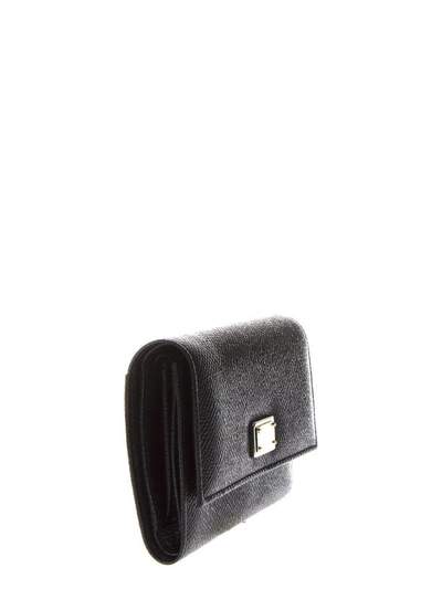 Shop Dolce & Gabbana Dauphine Black Leather Wallet