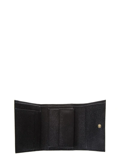 Shop Dolce & Gabbana Dauphine Black Leather Wallet