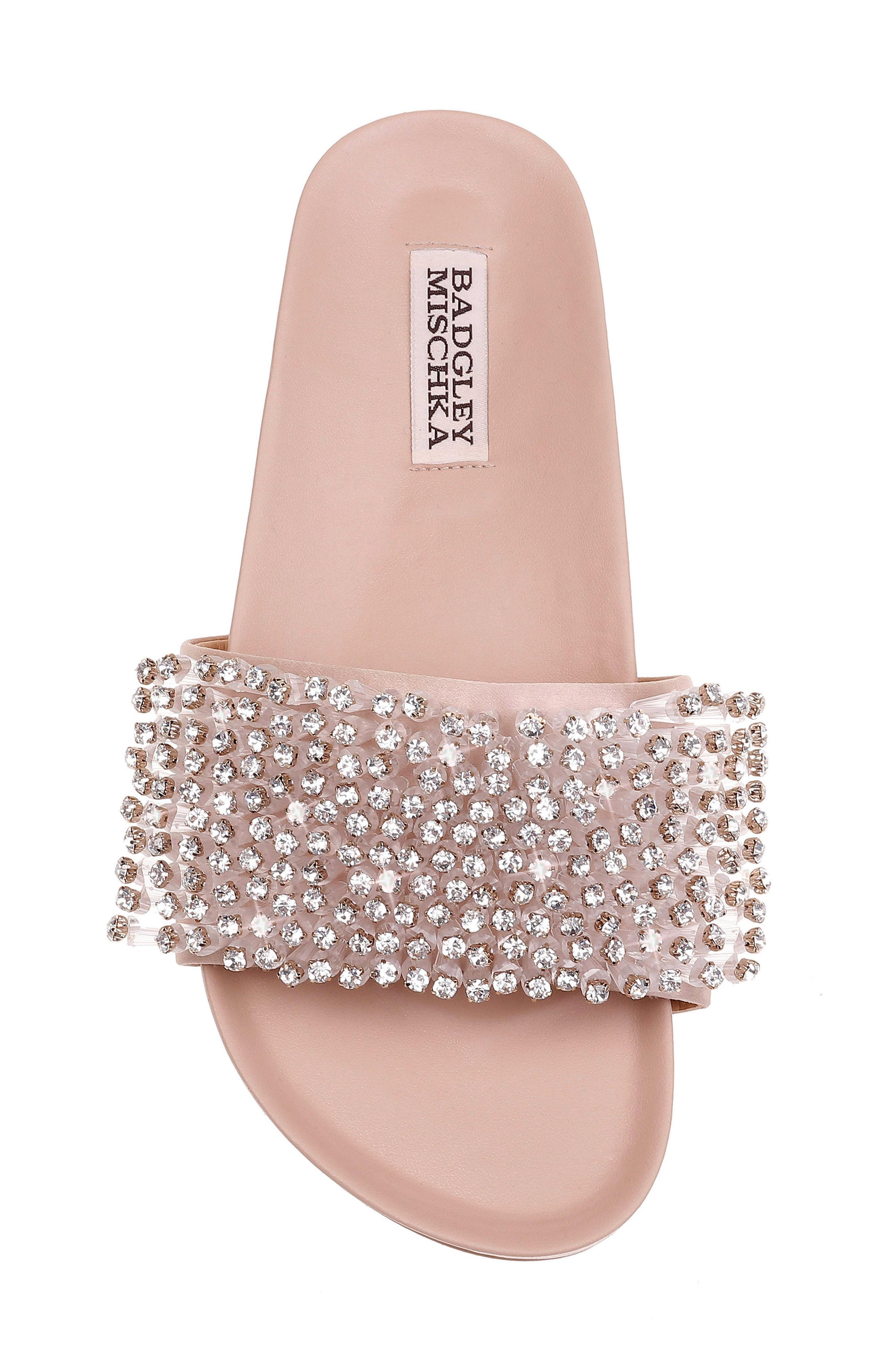 badgley mischka latte satin